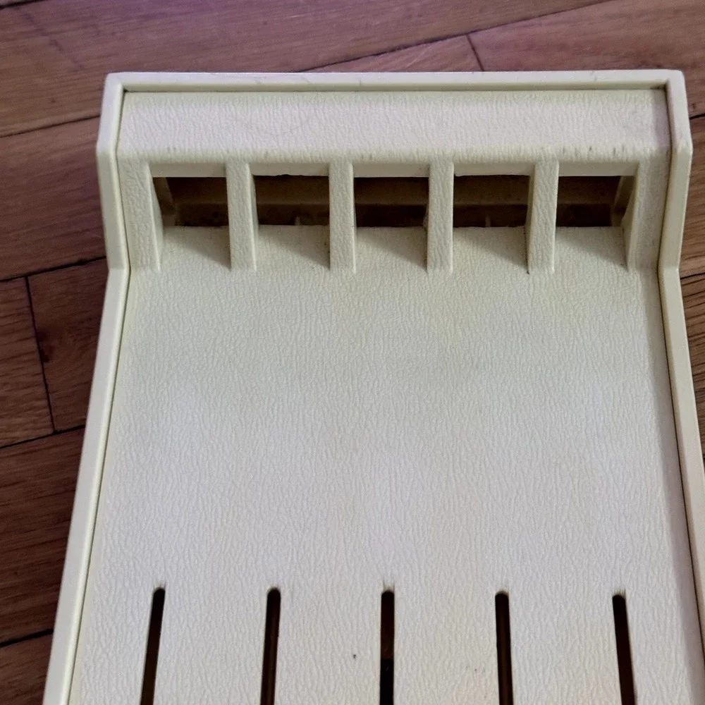 Culco‎ 1742 Cream Knife Block Holder Organizer Wall Mount Made in USA Kitchen